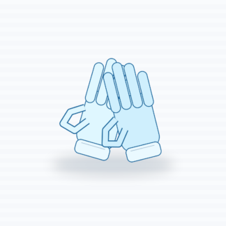 Gants nitrile non poudrés